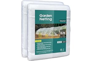 Garden Netting, Fetanten 10 x 33 FT Plant Bird Netting Fruit Tree Netting Raised Bed Screen Mesh for Protector Plants Vegetable Fruit from Animals and Insect (2 PCS)