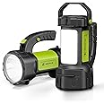 AlpsWolf Camping Lantern Rechargeable, 2 Pack Same LED Flashlight Spotlight Lantern with 800LM, 3600 Capacity Battery Powered, Portable Bright Camping Light for Emergency, Outdoor Hiking Power Outages
