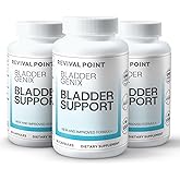 Revival Point Bladdergenix Bladder Control Supplement for Women and Men - for Urinary Urgency and Frequency and Urinary Tract Support (3)