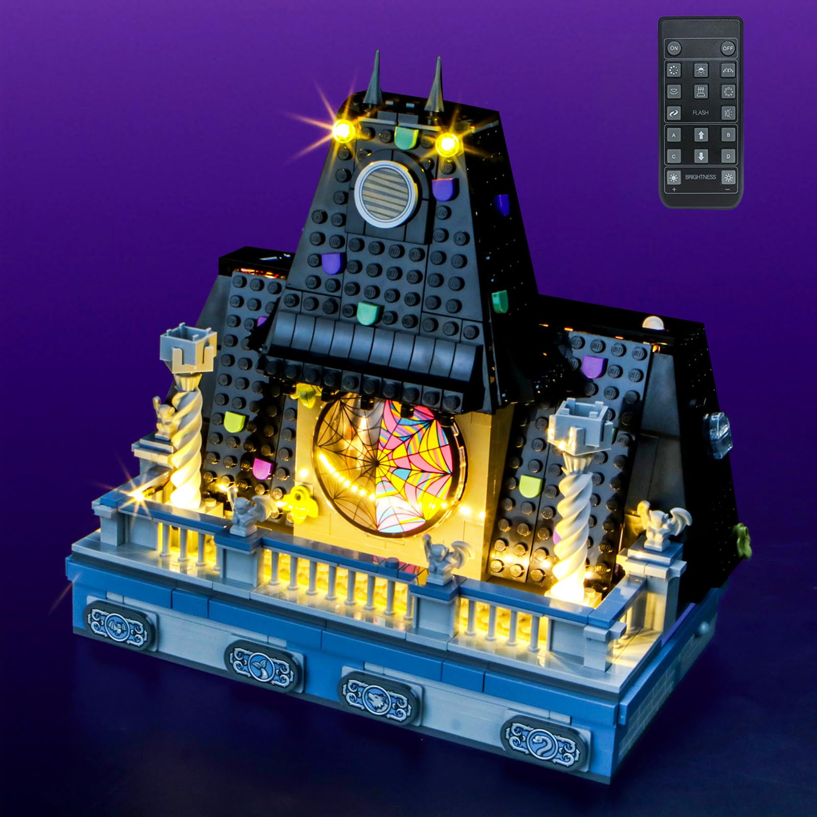 LocoLee RC Led Light Set Compatible with Lego Wednesday & Enid's Dorm Room Led Decoration Lighting Kit Compatible with Lego 76781 Building Blocks Model,Only Lights Set,No Model — image 1
