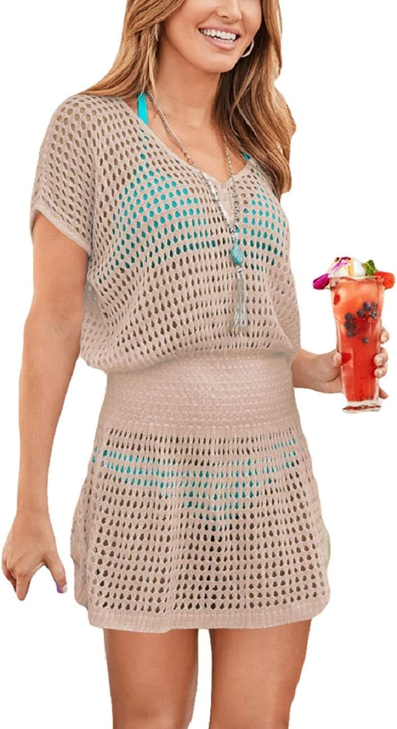 AILUNSNIKABikini Swimwear Cover Up for Women Loose Beach Tunic Dress