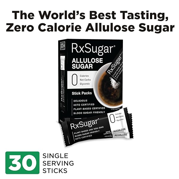 RXSUGAR NUTRITIOUS SUGAR STICK PACKS – 30 PACKS