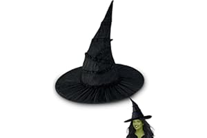 SLOAKIFY Elphaba Hat Witch Costume Black Witches Wizard Hats Stuff Gifts Glasses Accessories Merch for Women