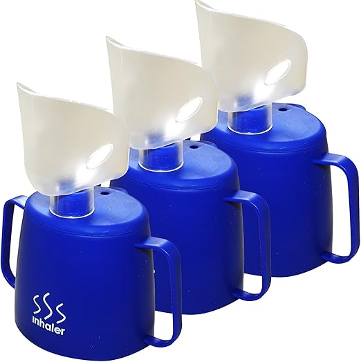 Medisure Healthcare Steam Inhaler Inhalation Cold Cough Flu Blocked Airways Cup x 3 Amazon.co