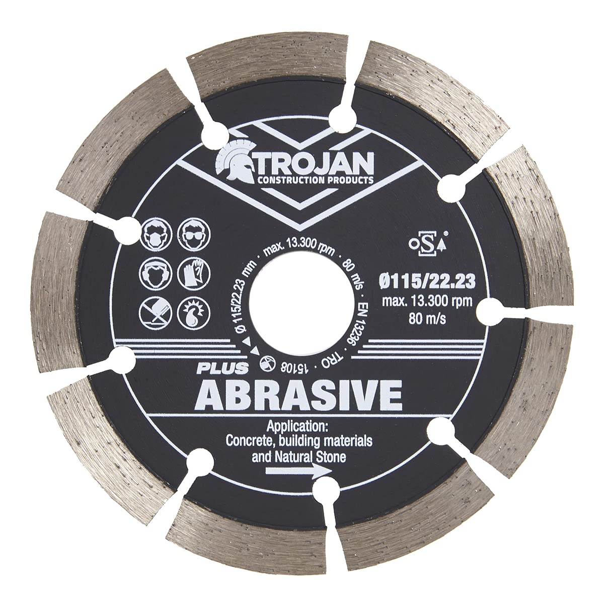 Trojan Plus Abrasive 115mm Diamond Cutting Blade