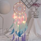 CBEI Handmade LED Dream Catcher Light Blue Wall Hanging Ornament view 3
