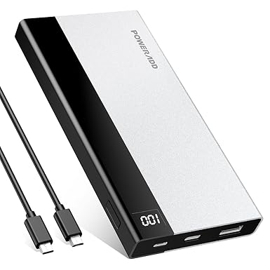 POWERADD 10000 mAh Powerbank USB C Metallische Handy Externe Akkus Ladegerät für iPhone X / 8/7 / 6s, Huawei Mate 9, 10, 20, 