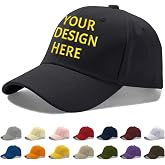 Reuhen Custom Baseball Cap with Embroidery Text Logo and Print Photo,Image, Personalized Adjustable Summer Sun Hat Unisex
