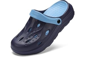 SCICNCN Womens Mens Arch Support Clogs Slip-on Garden Shoes Cushion Plantar Fasciitis Sandals Non-Slip Beach Slippers with Removable Insoles Outdoor Indoor