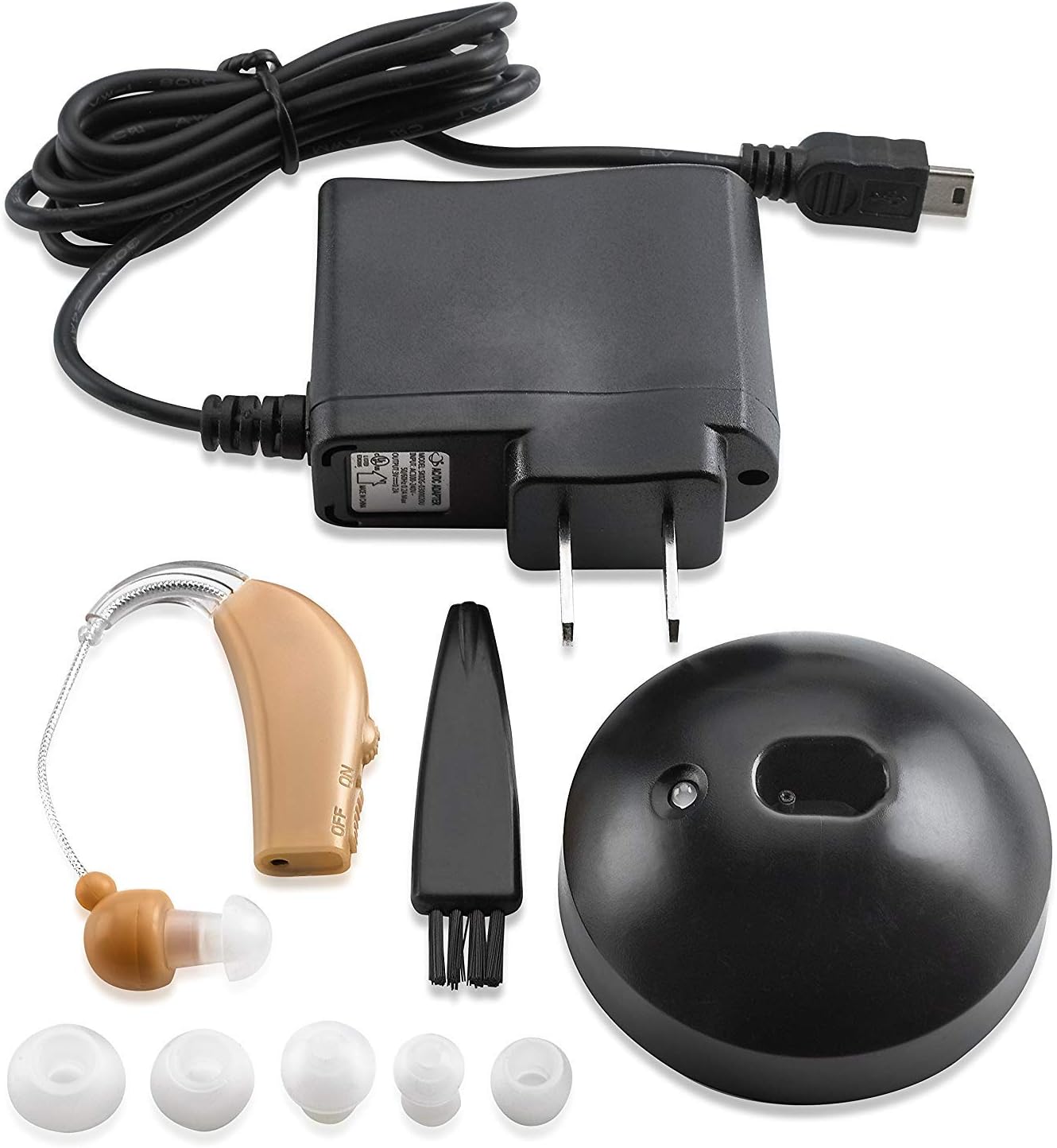 MEDca Rechargeable Ear Hearing Sound with Rapid Charger, No color" or "Neutral - Image 4