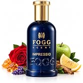 Fogg Impressio Eau De Parfum for Men, 100ml | Long Lasting Men&rsquo;s Perfume | Green Apple, Bergamot, Lemon, Rose, Patchouli, Sandalwood &amp; Amber Fragrance