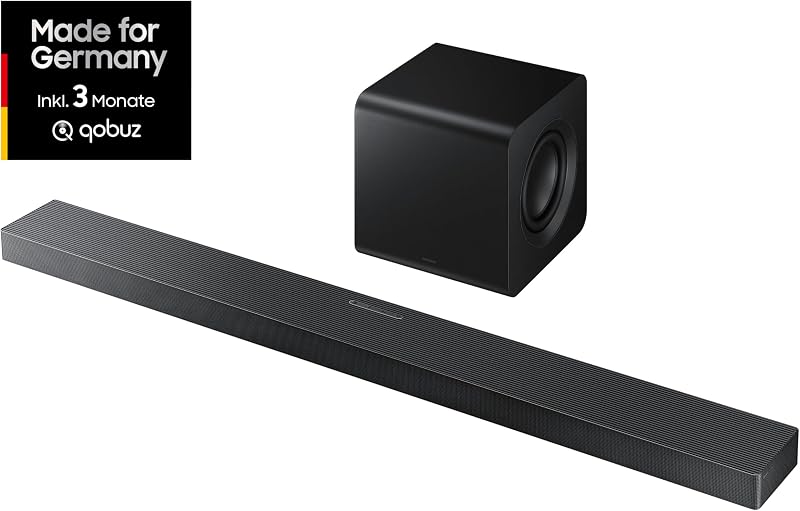 HW-QS710GF Q-Series 3.1.2-Kanal-Soundbar für Fernseher, TV-Lautsprecher mit kabellosem 6,5"-Subwoofer, Kabelloses Dolby Atmos und DTS:X, SpaceFit Sound, Q-Symphony
