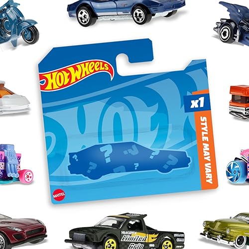 Hot Wheels Basic Car, 1:64 Scale Hot Wheels Car for Kids & Collectors, Modern & Classic Vehicles for Play or Display, Plastic & Die-Cast Toy Cars, 05785, random models
