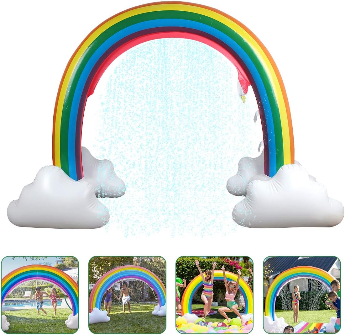 summer waves inflatable rainbow sprinkler