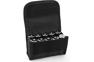 bvya Tactical Molle 10 Rounds Shotgun Shell Holder Ammunition Pouch Pistol Bullet Buttstock Reload Holder for 12 or 20 Gauge