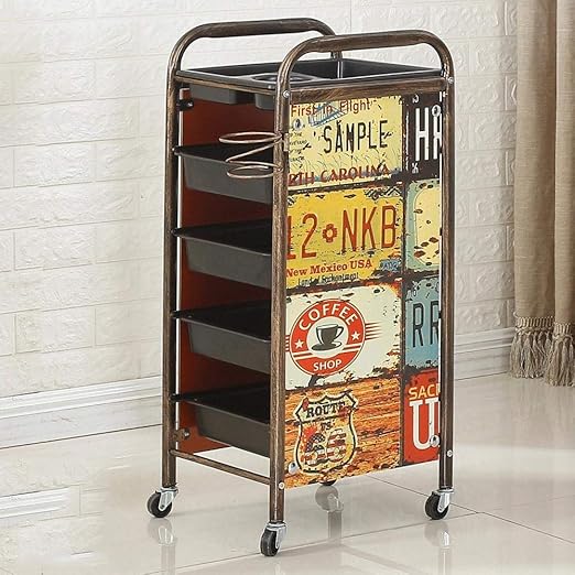 ZXYY Organizador de Paleta de Maquillaje de 5 Niveles con Ruedas