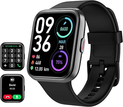 Tensky Smart Watch 1.8” HD Screen Alexa Built-in Bluetooth Calling 120 Sports
