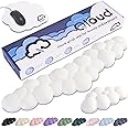Create-ables Qloud Cloud Wrist Rest Keyboard Wrist Rest for Computer Keyboard Pad, Cloud Keyboard Wrist Rest, Wrist Pad for Keyboard, Memory Foam, Non Slip Base, Comes with Mouse Pad - White