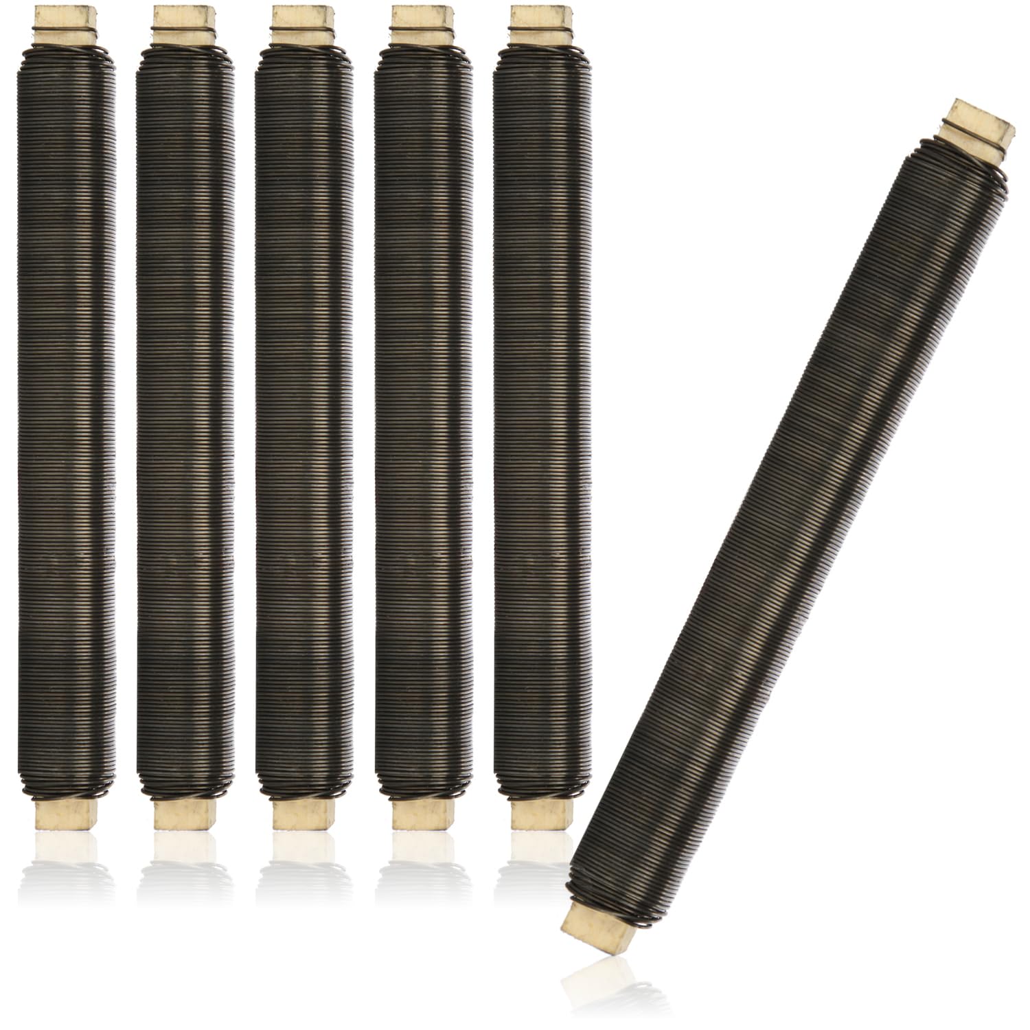 COM-FOUR® 6x flower wrapping wire set, annealed binding wire wound on a wooden stick, thickness 0.65 mm, 600 g (Annealed - 06 pieces)