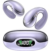 Boytond Ultra Open Ear Earbuds - Ergonomic Clip-On Earbuds, Bone Conduction Over-The-Ear Headphones with Waterproof Design and Secure Fit for Small Ears