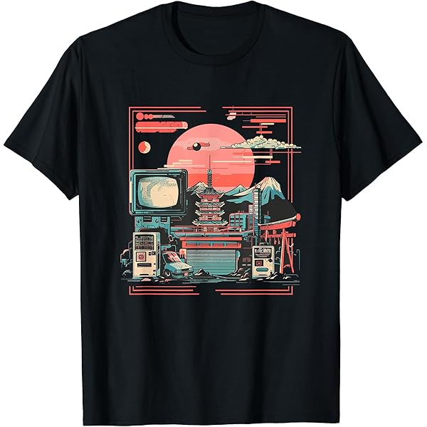 Amazon.com: Retro Tech Stack 80s Futurism Traditional Japanese