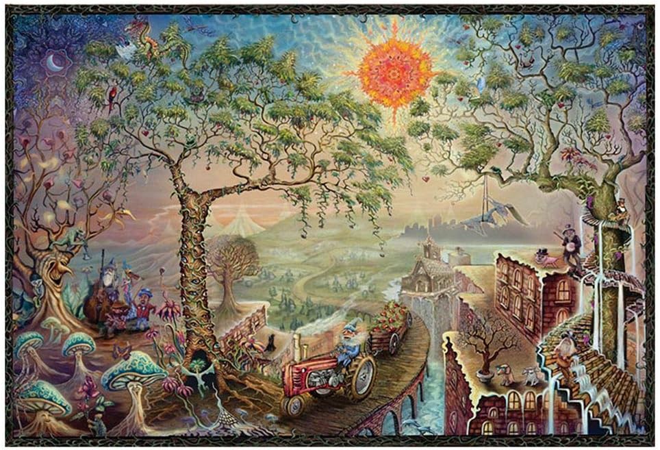Aviat 1000 Pieces Jigsaw Puzzle for Adults Kids, Fairy Scenery DIY Puzzles Assembling Game Toy Wall Decor Girls Boys Gift, 15 x 10.2 inch