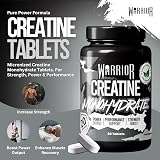 Warrior Creatine Monohydrate Tablets 3000mg per Serving 60 Tabs view 2