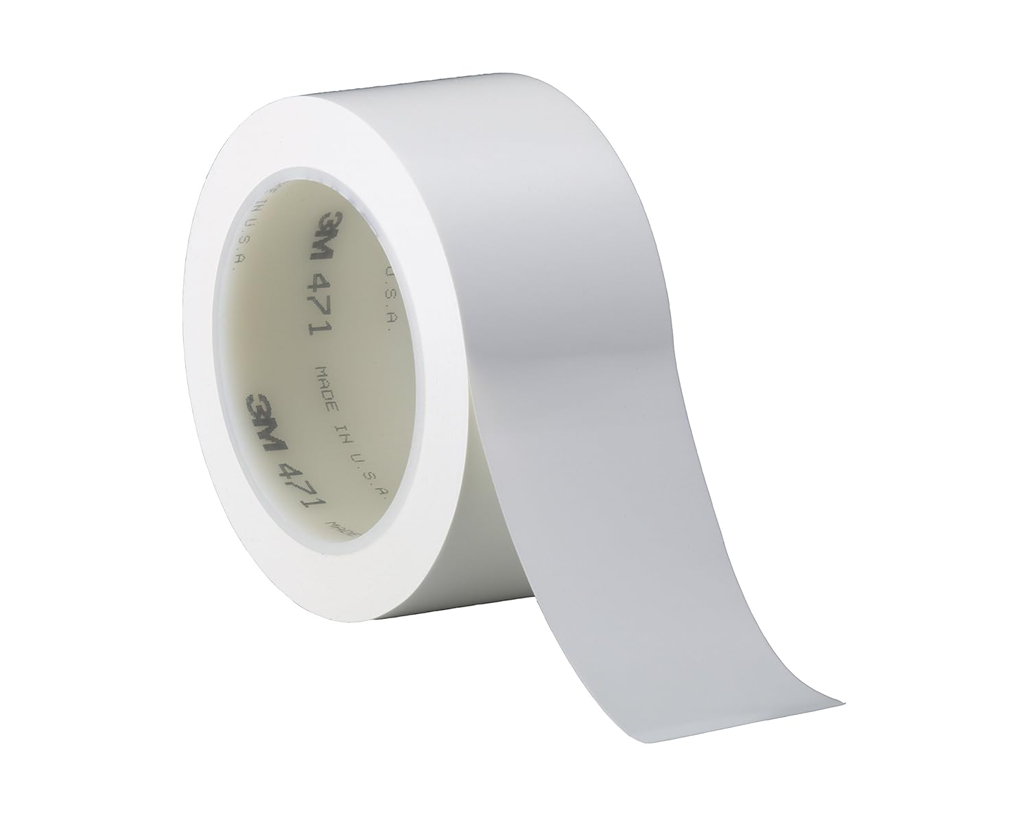 3M 471 2"X10YD White-PERF 12" Vinyl Tape 471, 2" Wide, 10 yd. Length, White