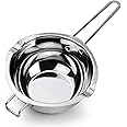 1000ML Upgrade Double Boiler Stainless Steel Melting Pot For Chocolate, Candle and Candy Making (34oz)