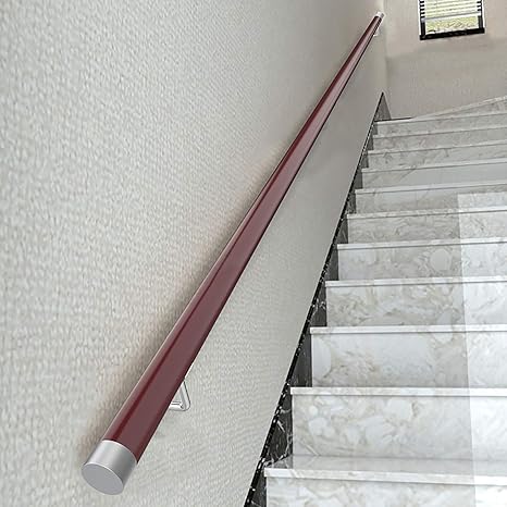 Amazon Co Jp 階段手すり 長さ100 1 150cm 階段の手すり ステンレス鋼ブラケットとエンドキャップ付き 高齢者の手すり ために 屋内廊下 屋外階段 Color Red Size 50cm 1 6ft ホーム キッチン