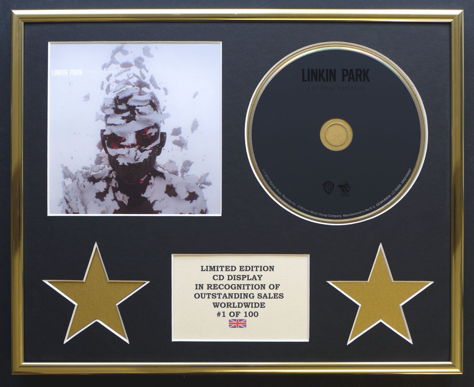 LINKIN PARK/CD DISPLAY/LIMITED EDITION/COA/LIVING THINGS
