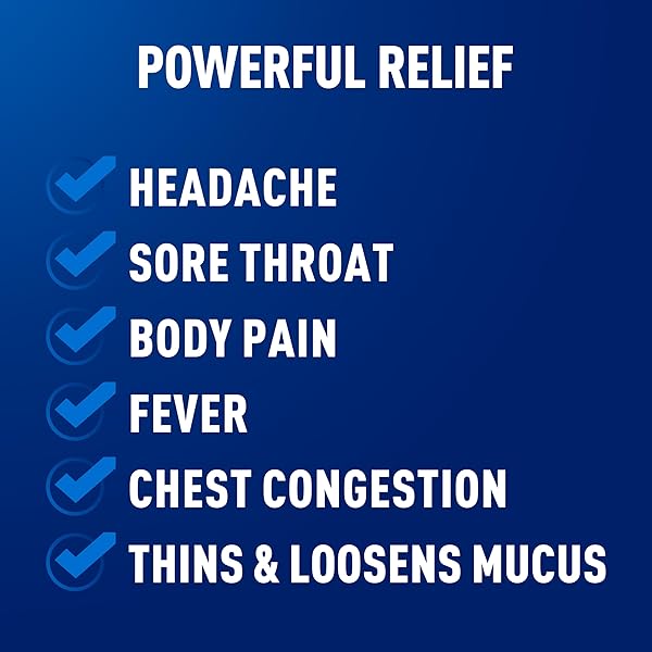 MUCINEX RAPID CLEAR MAXIMUM STRENGTH COLD MEDICINE & EXPECTORANT, FEVER, PAIN, HEADACHE, & EXCESS MUCUS RELIEF WITH ACETAMINOPHEN & GUAIFENESIN, RAPID RELEASE CAPLETS FOR ADULTS, 20 COUNT