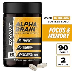 ONNIT Alpha Brain Nootropic Brain Supplement for