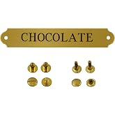 Tack Room Studio Halter Plate: 3/4" x 4.25" Heavy Solid Brass or Nickel