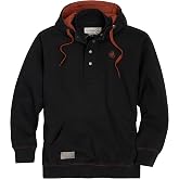 Legendary Whitetails Men's Hoodie Quarter Zip Quilted Sweatshirt Double Layered Lined Hood