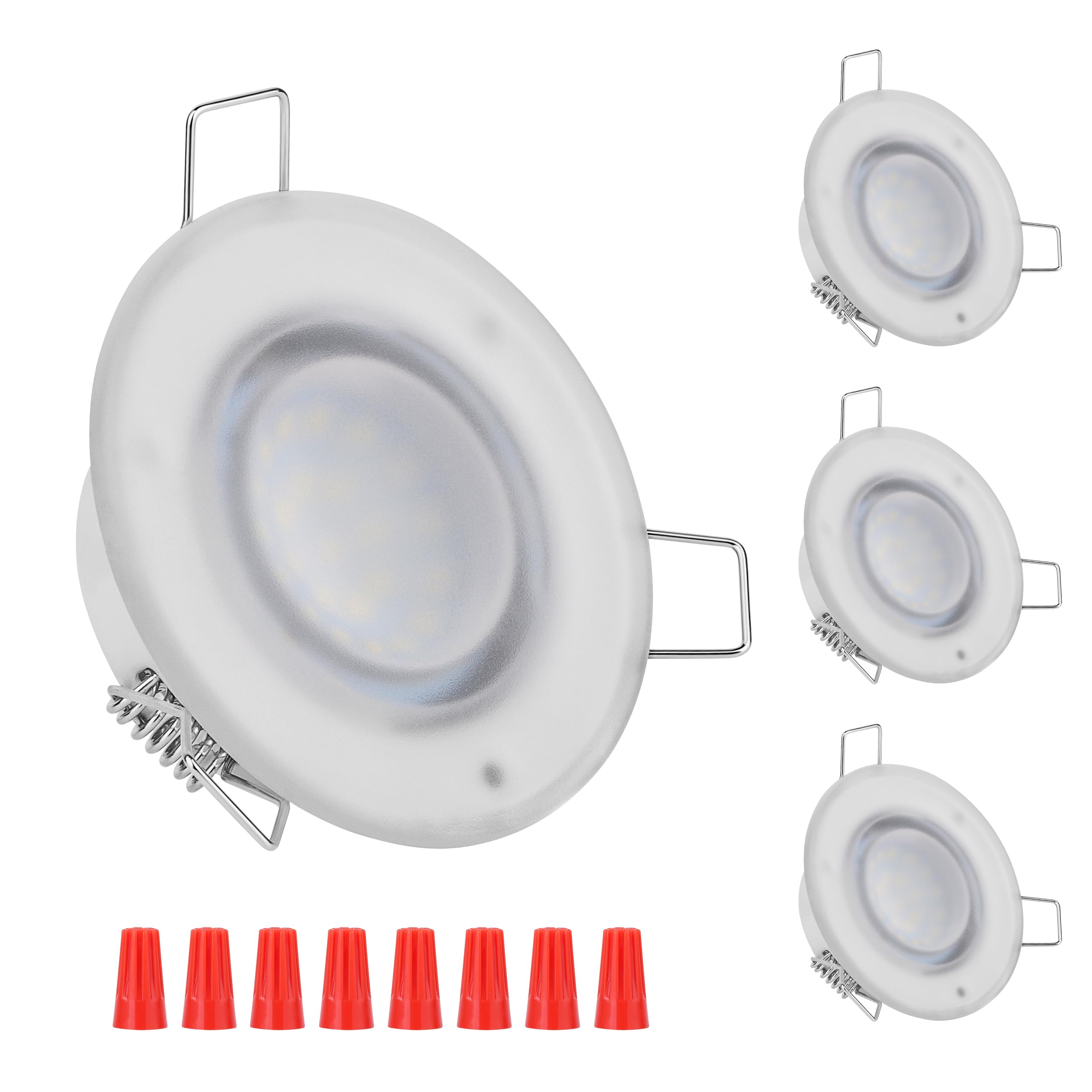 Photo 1 of RVZONE 3 Inch LED RV Puck Light | 12 Volt RV Boat Recessed Mount Ceiling Light, 12V RV Interior Light Down Light for Under Cabinet Camper Truck Boat Yacht