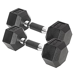 Dumbbell Hex - Rubber Grip - 10lbs - Pair