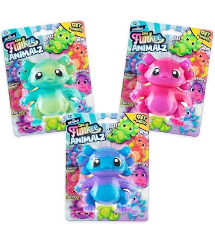ORB Funkee Animalz MEGA Puppies 3 Pack (Set 1) - Adorable, Funny