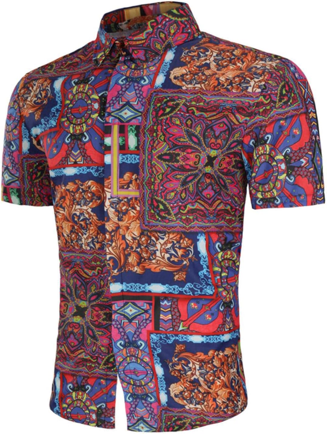 mens hawaiian shirts slim fit