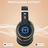 Rebocico Bluetooth Headphones Over Ear 65 Hrs Playtime 6 EQ Modes FM SD view 3