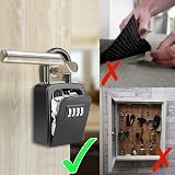 Diyife Key Safe Weatherproof Lock Box 4-Digit Combination Outdoor Key Storage view 2