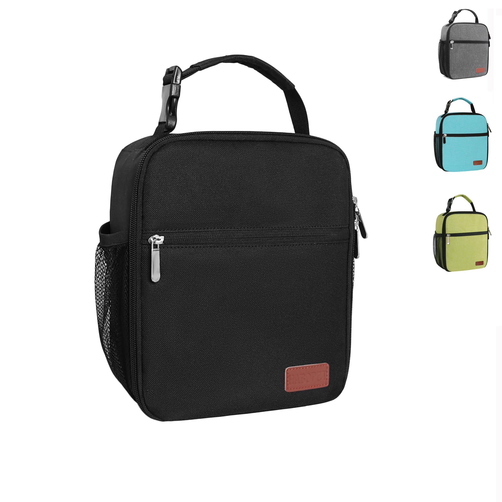 Lunch Box for Men & Women Durable Lunch Bag for Adults Reusable Small Lunchbox Black