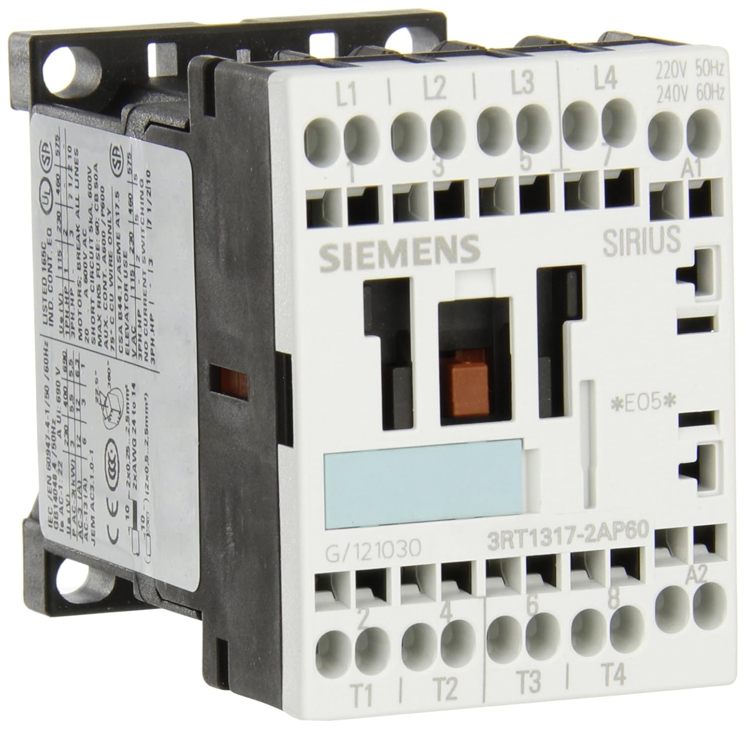 Siemens 3RT13 172AP60 Special Application Contactor, Cage Clamp