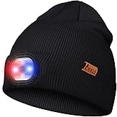 OKKLE LED Beanie Hat with Light, USB Rechargeable Beanie for Men & Women – Great Gift for Dad, Husband, Him, Stocking Stuffer