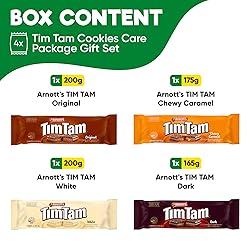 Tim Tam Cookies Care Package Gift Set - 4 Pack Full
