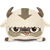TeeTurtle Reversible Avatar: The Last Air-Bender Appa 6-Inch Two-Sided Flip Plush Toy with Embroidered Details - Cute Mini Collectible Plush for Kids, Teens, and Adults