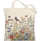 Anellyee Canvas Tote Bag- Aesthetic Tote Bag Shoulder Reusable Grocery Bags ﻿