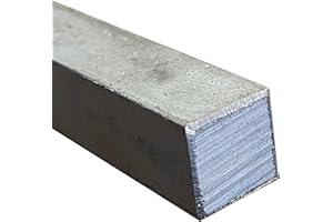 STEELFREAK 1/2 Inch Square Bar Stock A36 Mild Steel, Multiple Lengths - Made in USA