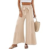 Blooming Jelly Women Casual Pants Wide Leg Trousers High Waisted Pant Trendy Vacation Outift 2026