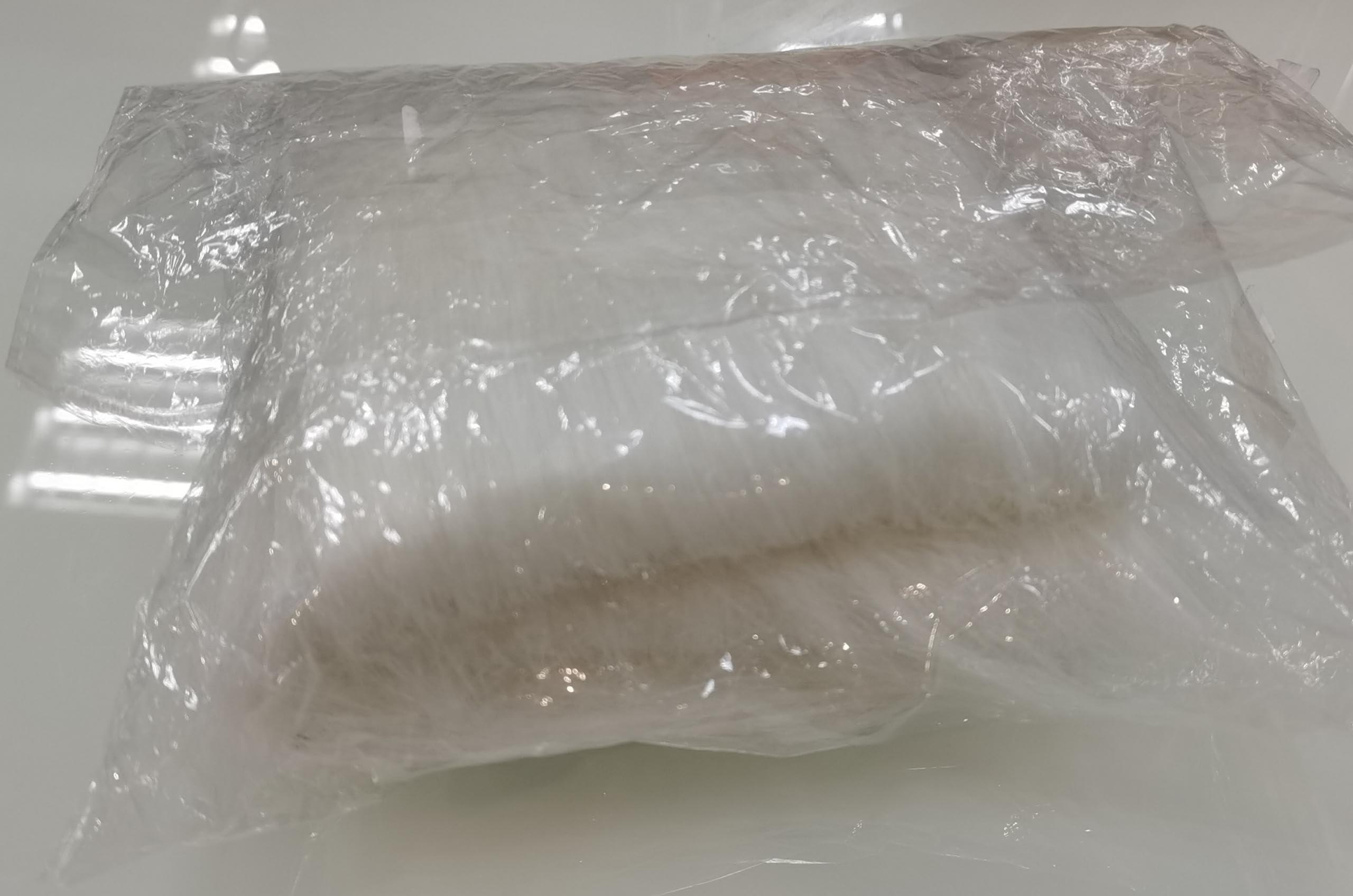 Lusofie Shaggy Plush Faux Fur Fabric Precut Strips 2x60inch White Fur Fluffy Fuzzy Craft Fur for Gnomes Beard Santa Claus Hair Dwarf Cosplay Costume DIY Craft Christmas Decoration